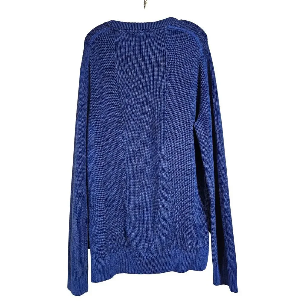 Ted Baker Mixme Directional Ribbed Crewneck Sweater Cotton‎ Blend Men's 7 (3XL)